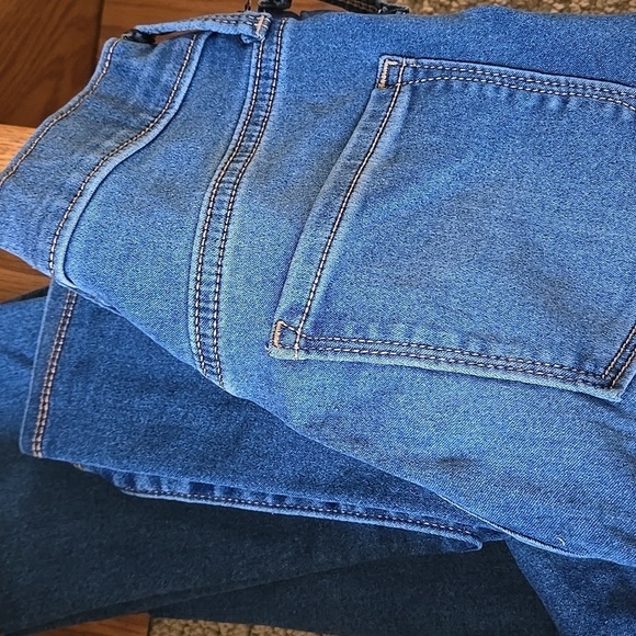 Old navy size 16 blue jeans denim girls adjustable waist ballerina style - Picture 14 of 16